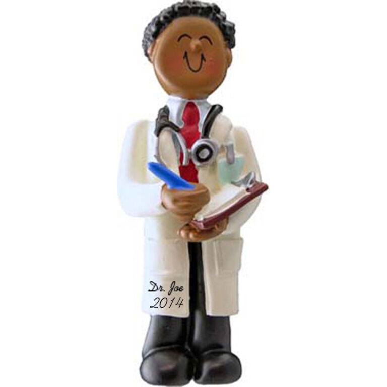 Doctor Male Personalized Christmas Ornament 